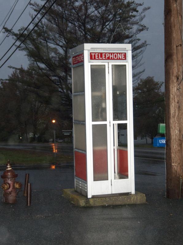 Enfield, New Hampshire. Phone Booth