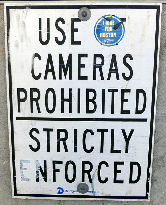 CAMERAS PROHIBITED