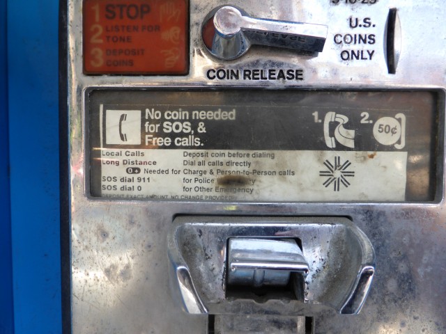 Prime Telecoin Services. Abandoned Payphone.
