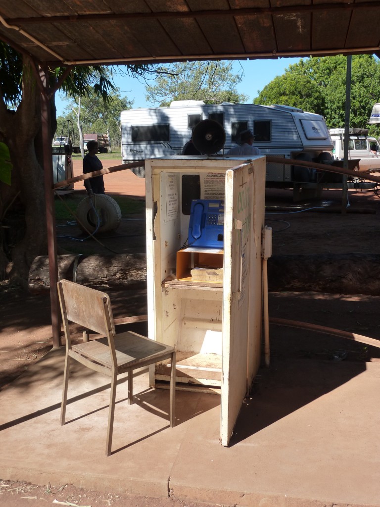 Payphone in a Refrigerator. Drysdale River Station, Western Australia.