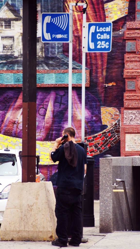 Quarter Call Payphone Customer.