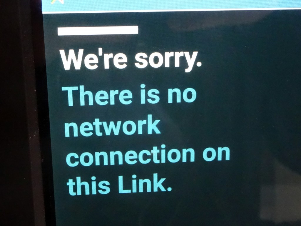 No network connection on this Link.