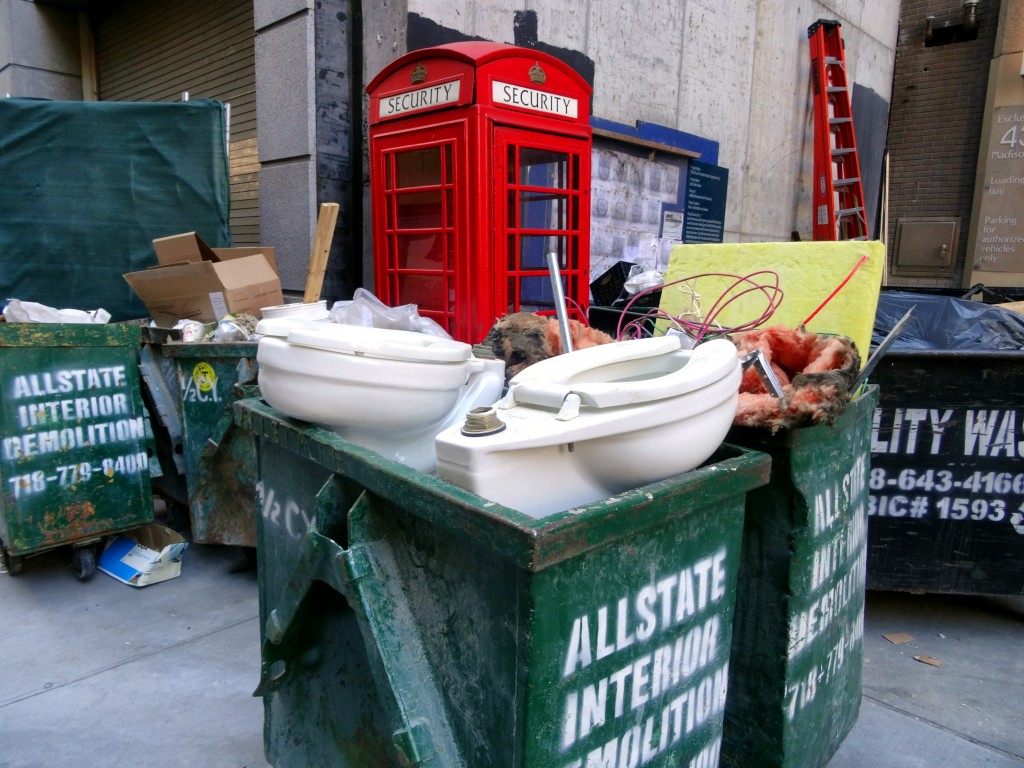 Phone Box, Toilets, and Rubbish