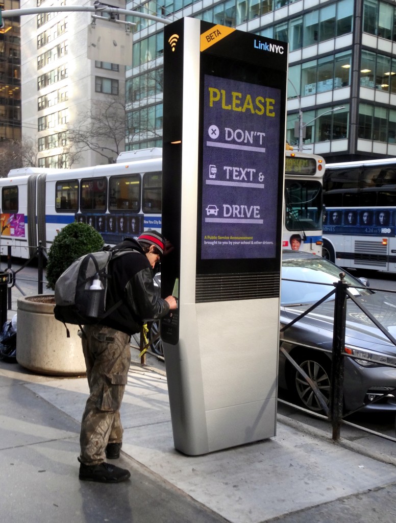 Traveler Using a Link Device.