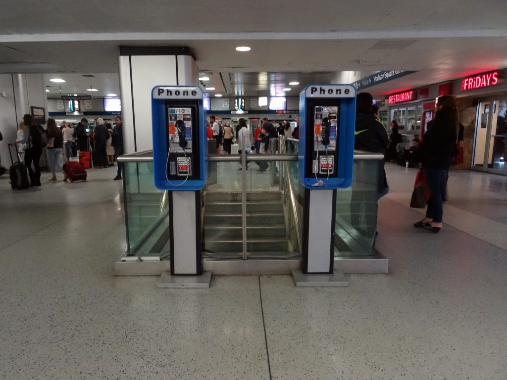 Penn Station Payphones. 2016.