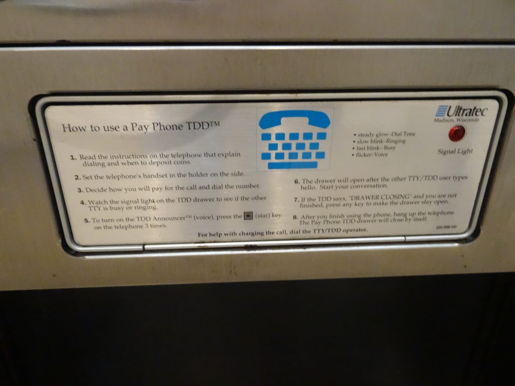 Ultratec Pay Phone TDD/TTY.