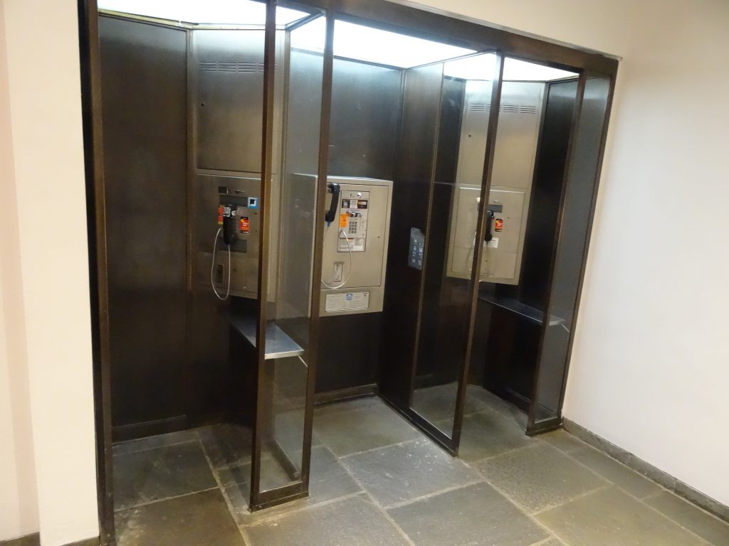 Phone Booths at the Met Breuer Museum. May, 2016.