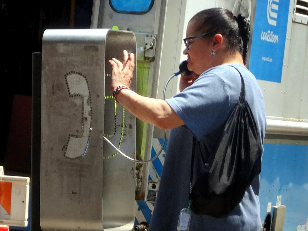 NYC Payphone User. May, 2016.