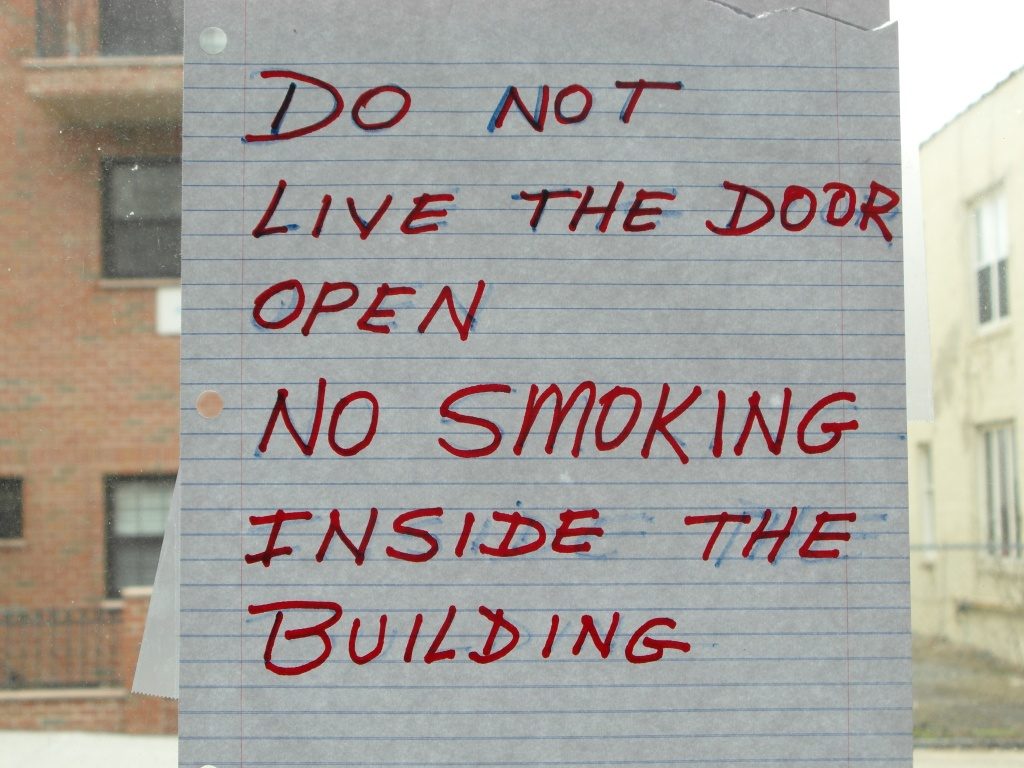 DO NOT LIVE THE DOOR OPEN