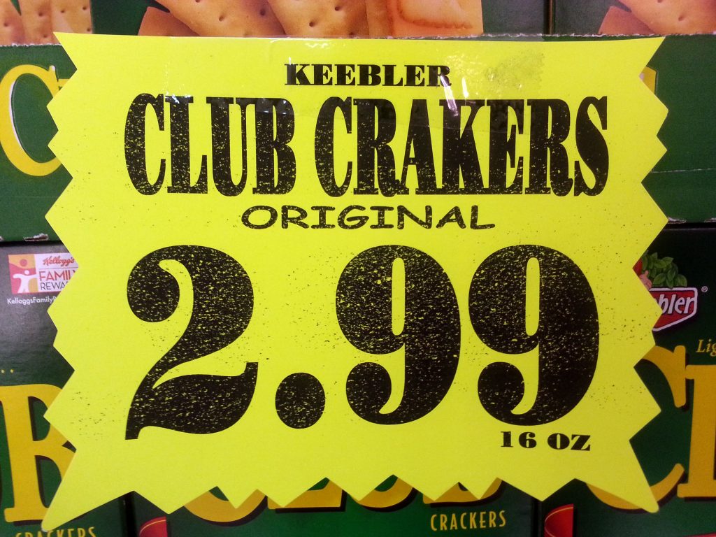 KEEBLER CLUB CRAKERS